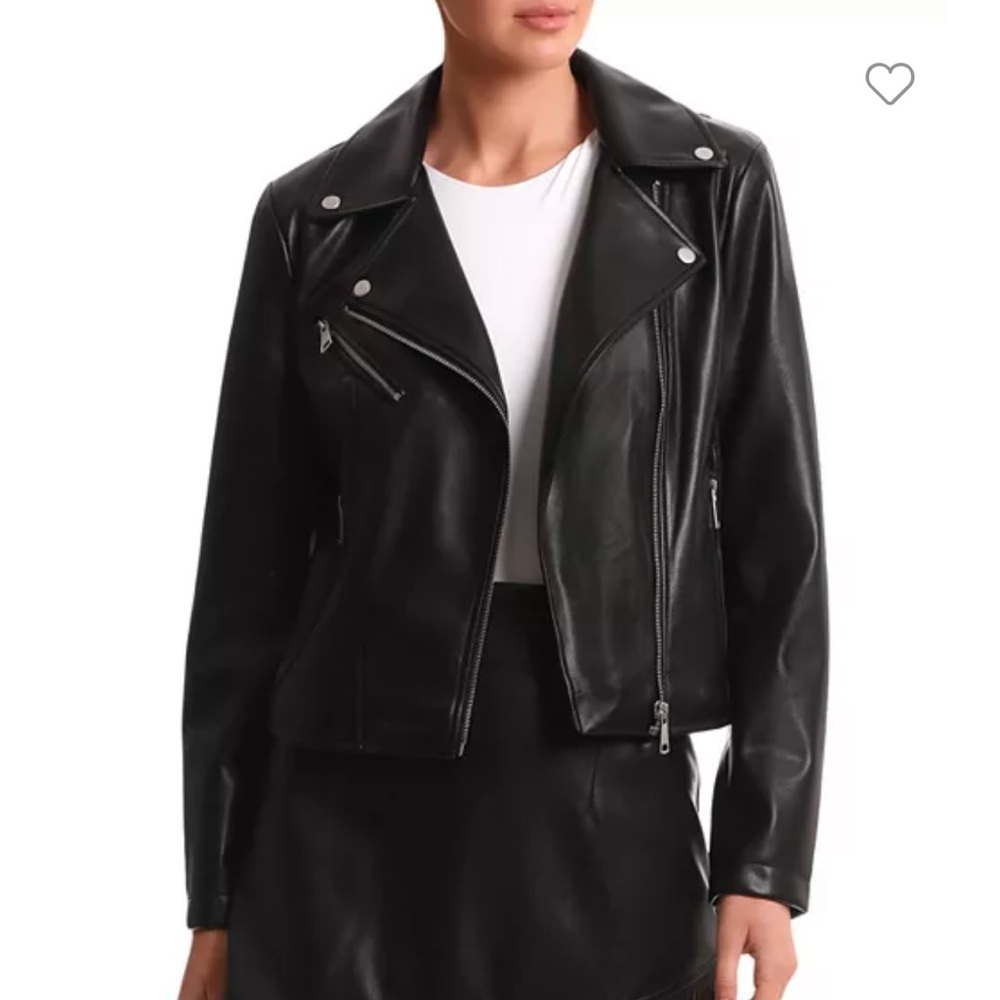 Bagatelle Faux Leather Biker Jacket